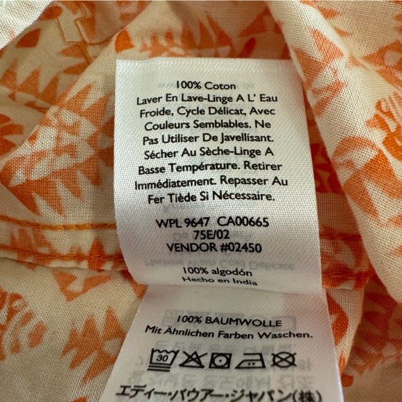 Eddie Bauer Baja Short Sleeve Shirt Beach Polo Classic Fit XL Tall - Picture 10 of 11